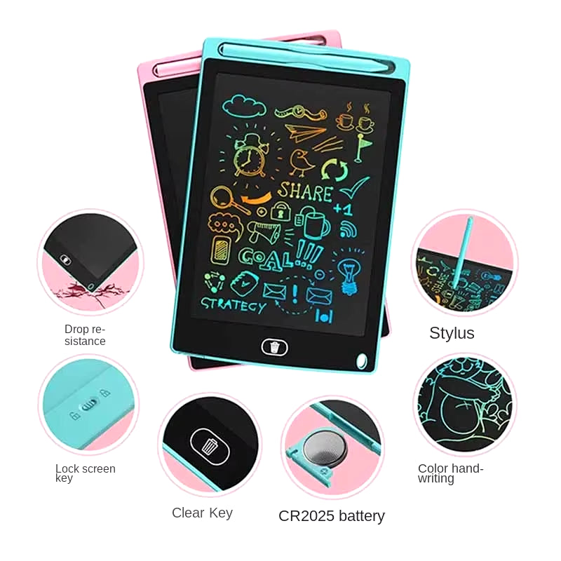 8.5Inch LCD Writing Tablet Drawing Board Kids Graffiti Sketchpad Toys Handwriting Blackboard Magic Drawing Board Toy Gift